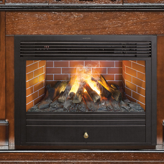 Real-Flame Corsica Lux 26 AO с очагом 3D Novara электрокамин с широким очагом 3D