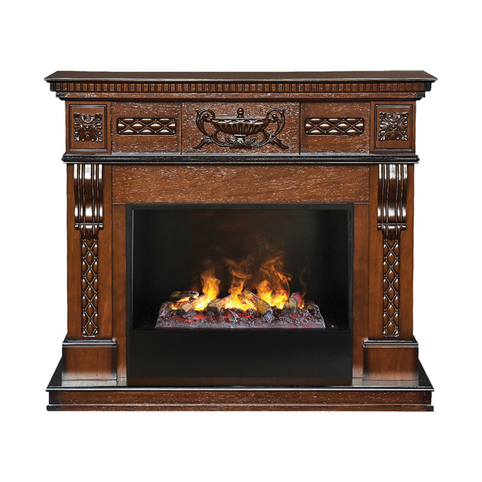 Real-Flame Corsica Lux 26 AO с очагом Black вставка + 3D Cassette 630 электрокамин с широким очагом 3D