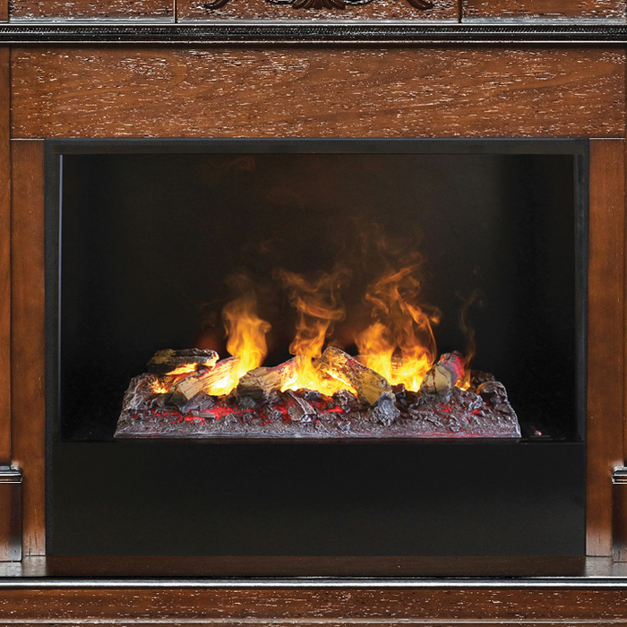 Real-Flame Corsica Lux 26 AO с очагом Black вставка + 3D Cassette 630 электрокамин с широким очагом 3D