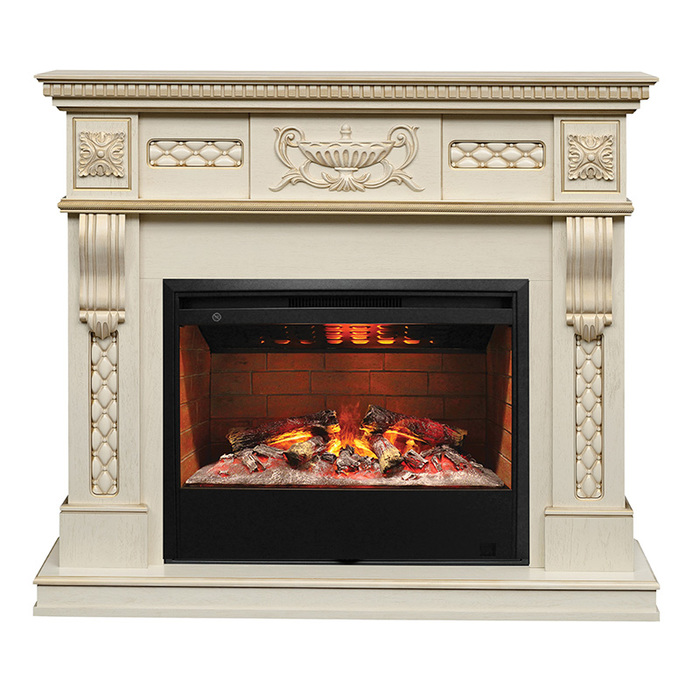 Real-Flame Corsica Lux 26 WT с очагом 3D Helios 26 электрокамин с широким очагом 3D