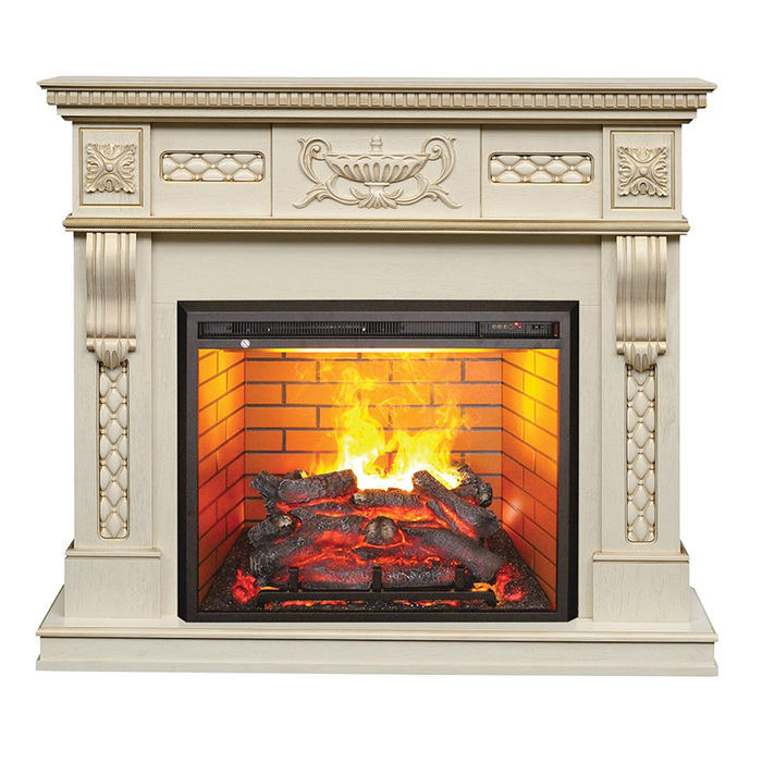 Real-Flame Corsica Lux 26 WT с очагом 3D Leeds 26 пристенный электрокамин