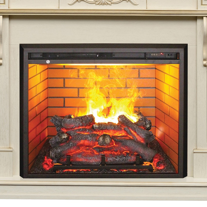 Real-Flame Corsica Lux 26 WT с очагом 3D Leeds 26 пристенный электрокамин