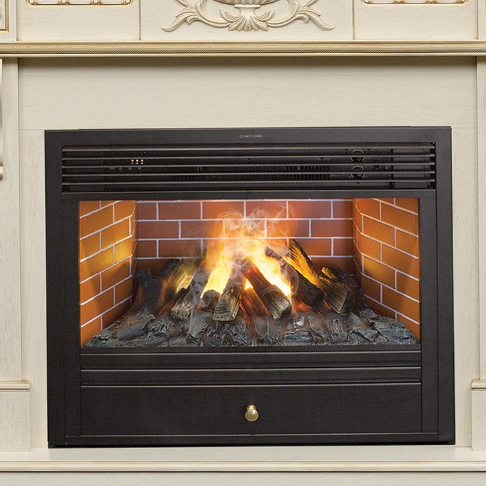 Real-Flame Corsica Lux 26 WT с очагом 3D Novara электрокамин с широким очагом 3D