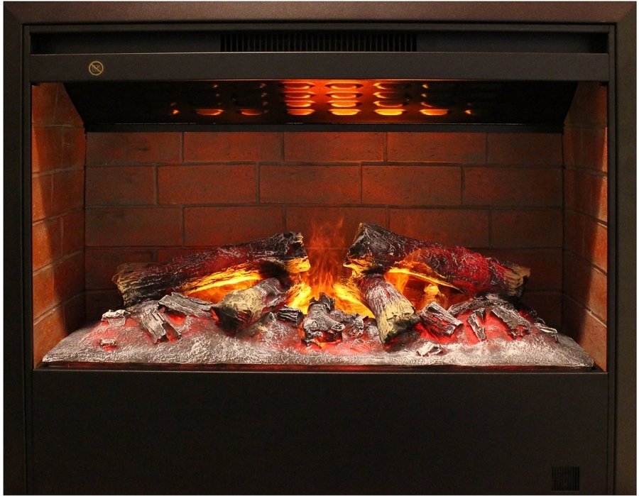 Real-Flame Country Rock 26 AO с очагом 3D Helios 26 электрокамин с широким очагом 3D