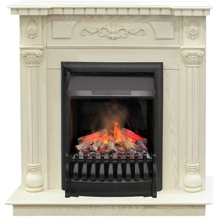 Real-Flame Dacota Corner WT с очагом 3D Oregan декоративный угловой электрокамин