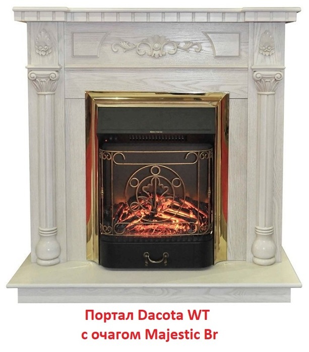 Real-Flame Dacota STD/EUG WT классический портал для камина