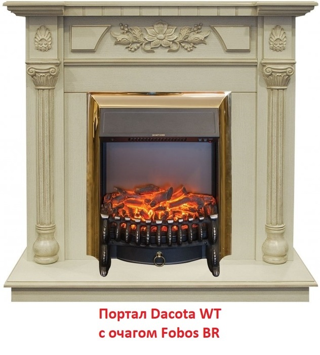 Real-Flame Dacota STD/EUG WT классический портал для камина
