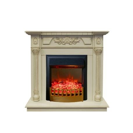 Real-Flame Dacota STD/EUG WT с очагом Rimini пристенный электрокамин