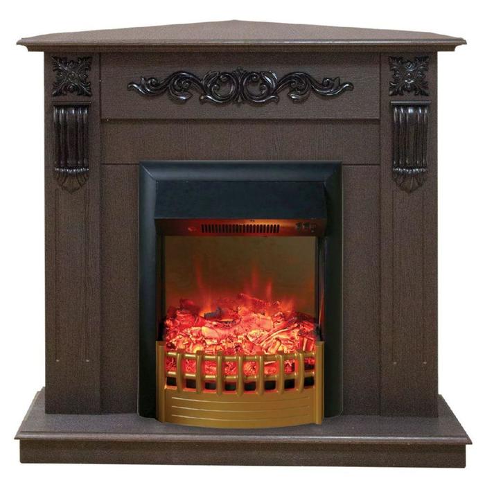 Real-Flame Dominica Corner STD/EUG DN с очагом Rimini в квартиру угловой камин электрический