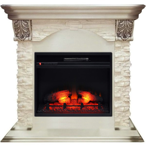 Real-Flame Dublin LUX STD/EUG/24 WT Eridan 24 электрокамин с широким очагом 2D