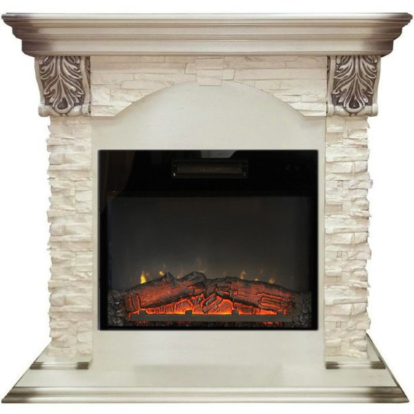 Real-Flame Dublin LUX STD/EUG/24 WT Kendal 24 электрокамин с широким очагом 2D