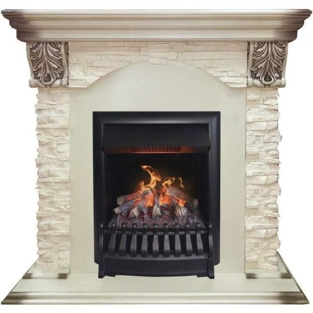 Real-Flame Dublin LUX STD/EUG WT с очагом 3D Oregan электрокамин с классическим очагом 3D