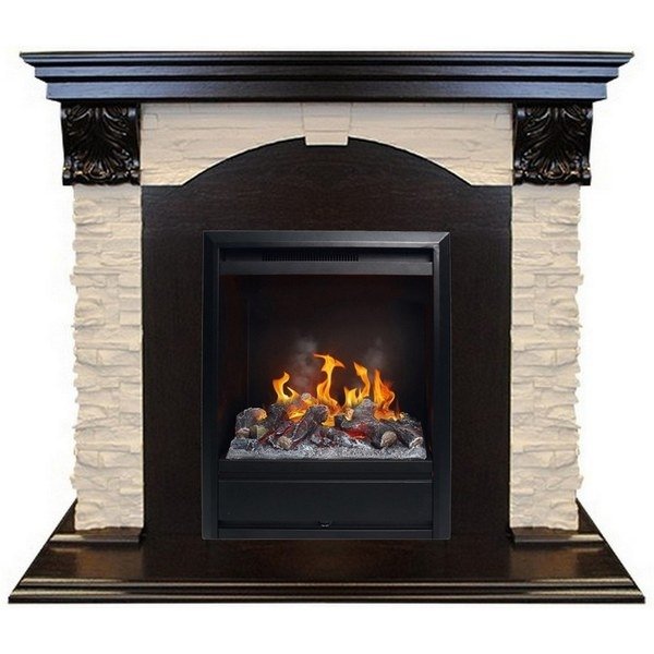 Real-Flame Dublin LUX STD/EUG с очагом 3D Olympic Тление натуральных дров фронтальный электрический камин
