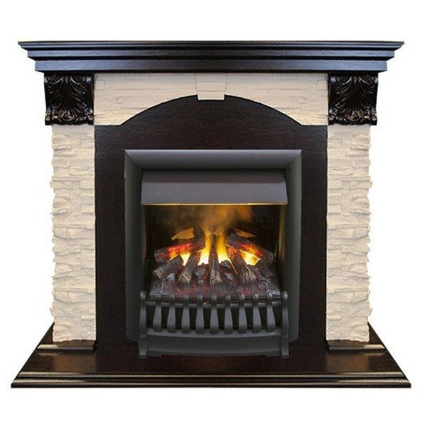 Real-Flame Dublin LUX STD/EUG DN-856 с очагом 3D Oregan с декоративной решеткой современный электокамин