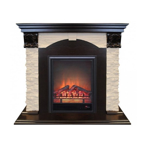 Real-Flame Dublin LUX STD/EUG/24 AO DN-856 с очагом Eugene темный орех электрический камин