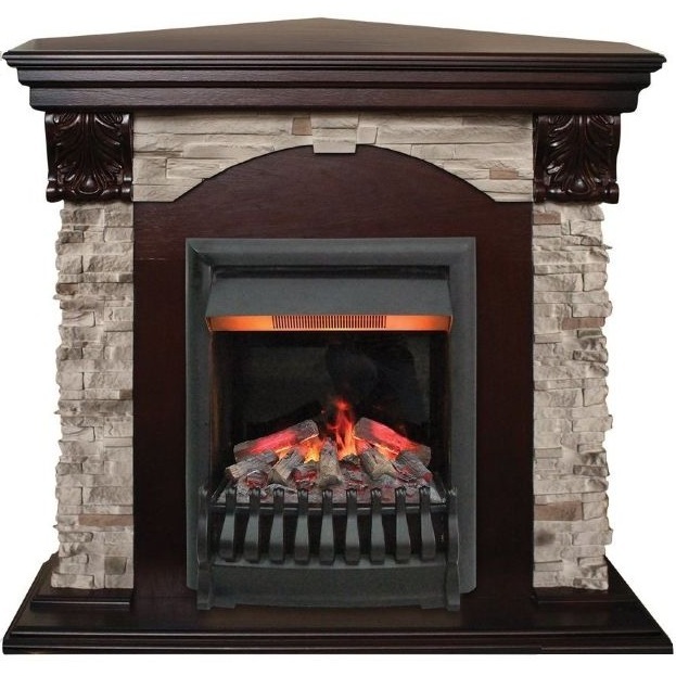 Real-Flame Dublin ROCK Corner STD/EUG AO с очагом 3D Oregan электрокамин с классическим очагом 3D