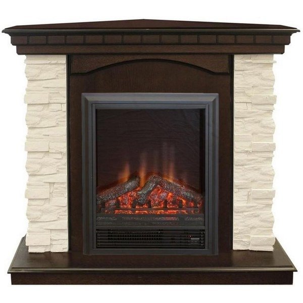 Real-Flame Elford Corner STD/EUG с очагом Eugene уютный декоративный электрокамин