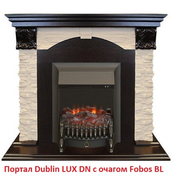 Real-Flame Fobos Lux из стали электрический очаг