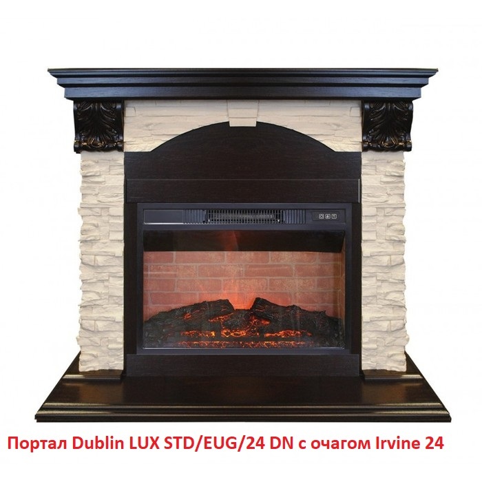 Real-Flame Irvine 24 широкий очаг 2D
