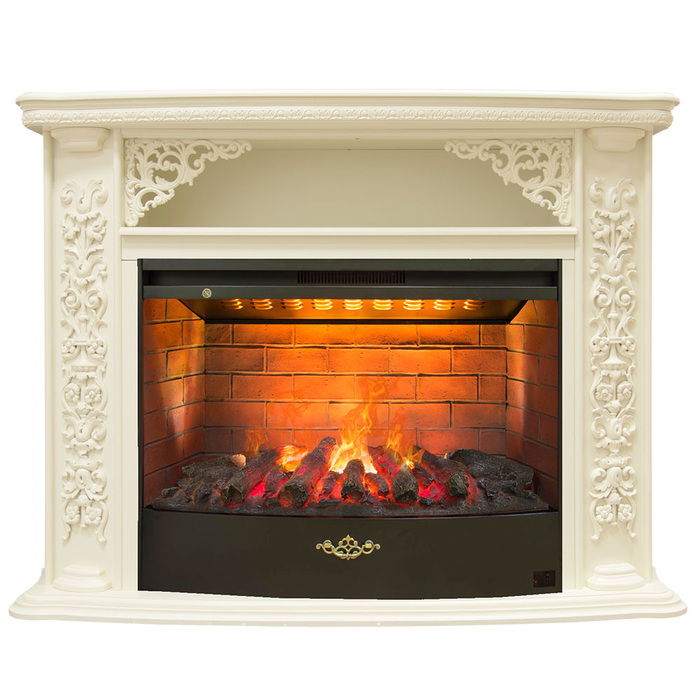 Real-Flame Izabella 33 WT с очагом 3D Firestar 33 электрокамин с широким очагом 3D
