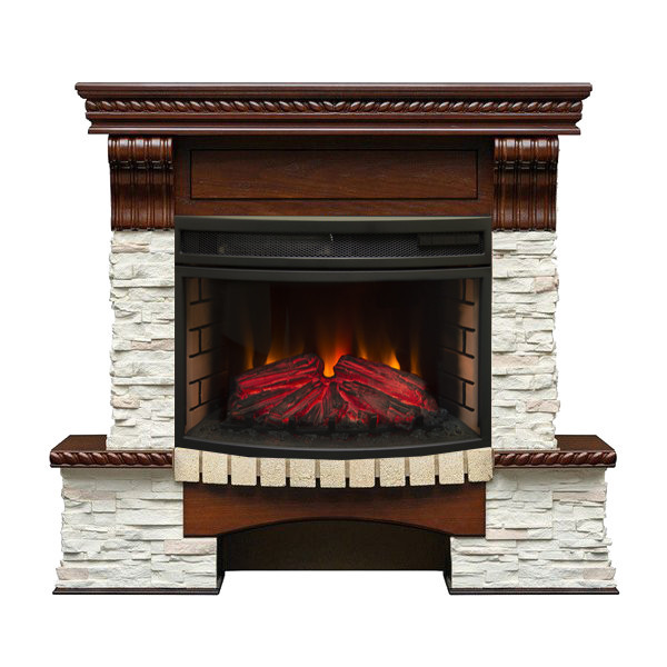 Real-Flame Kingstone 25/25,5 с очагом Firefield 25 S IR электрокамин с широким очагом 2D