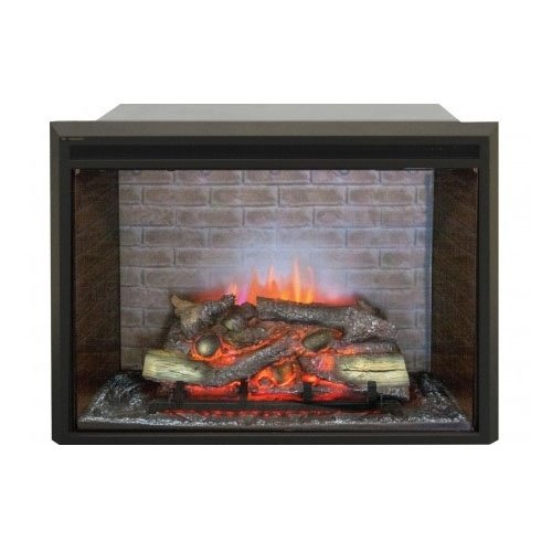 Real-Flame Leeds 33 SD с фронтальным стеклом закрытый очаг