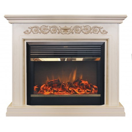 Real-Flame Leticia 26 WT Moonblaze Lux Bl/Br электрокамин с широким очагом 2D