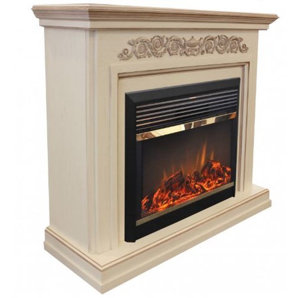 Real-Flame Leticia 26 WT Moonblaze Lux Bl/Br электрокамин с широким очагом 2D