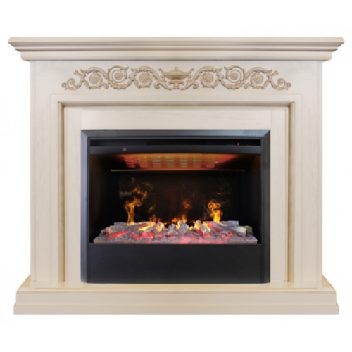 Real-Flame Leticia 26 WT с очагом 3D Helios 26 элитный бесшумный электрокамин