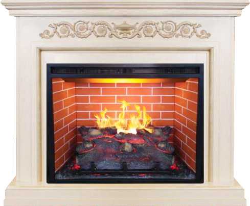 Real-Flame Leticia 26 WT с очагом 3D Leeds 26 электрокамин с широким очагом 3D