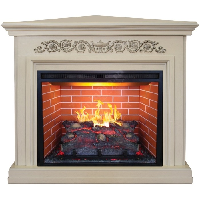 Real-Flame Leticia Corner 26 WT с очагом 3D Leeds 26 угловой 3D электрокамин с увлажнителем воздуха