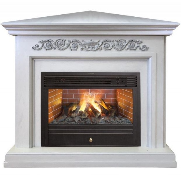 Real-Flame Leticia Corner 26 WT с очагом 3D Novara с увлажнением камин угловой электрический с эффектом пламени 3D