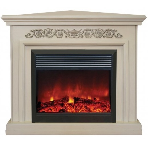 Real-Flame Leticia Corner 26 WT с очагом Moonblaze Lux Bl/Br электрокамин с широким очагом 2D