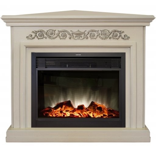 Real-Flame Leticia Corner 26 WT с очагом Moonblaze Lux Bl/Br электрокамин с широким очагом 2D