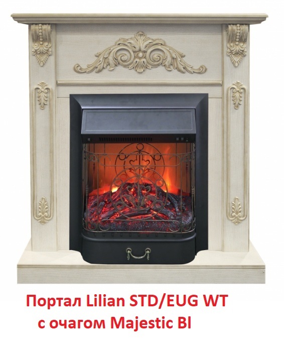 Real-Flame Lilian STD/EUG WT классический портал для камина