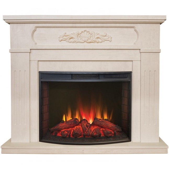 Real-Flame Malta 25,5/26 WT с очагом Evrika 25,5 LED электрокамин с эффектом живого огня и звуком