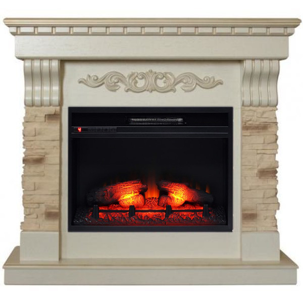 Real-Flame Marseille Luxe 24 Eridan 24 электрокамин с широким очагом 2D