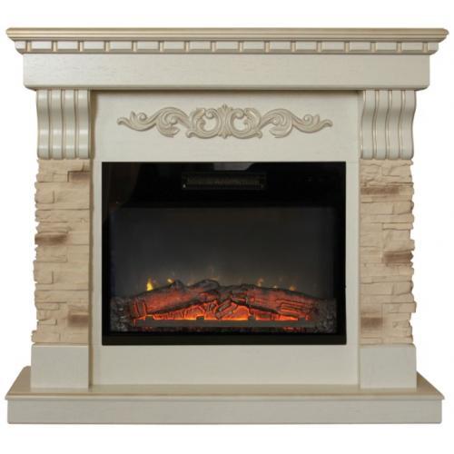 Real-Flame Marseille Luxe 24 с очагом Kendal 24 электрокамин с широким очагом 2D