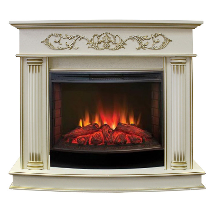 Real-Flame Milano 25/25,5 WT с очагом Firefield 25 S IR электрокамин с широким очагом 2D
