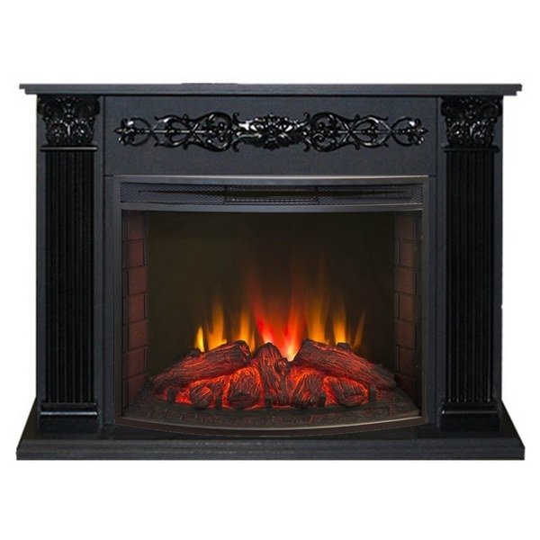 Real-Flame Milton 25,5/26 DN с очагом Evrika 25,5 LED с системой защиты электрический камин LED