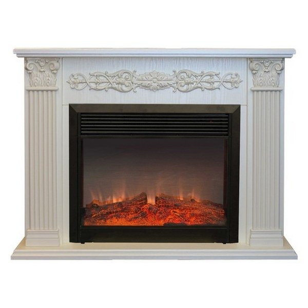 Real-Flame Milton 25,5/26 WT с очагом Moonblaze lux Bl/Br деревянный красивый электрический камин