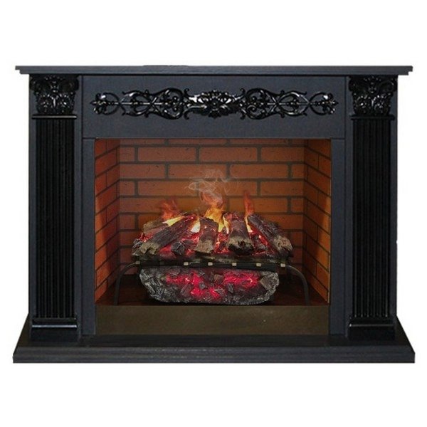 Real-Flame Milton 26 DN с очагом 3D Silva log+Brick вставка 26 тление натуральных дров бытовой электрический камин