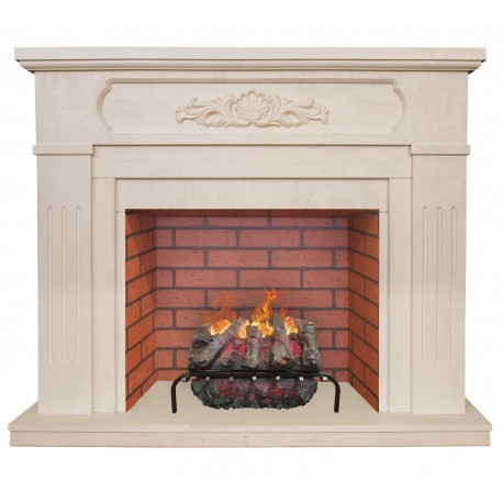 Real-Flame Milton 26 WT с очагом 3D Silva log+Brick вставка 26 индивидуальный классический электрокамин