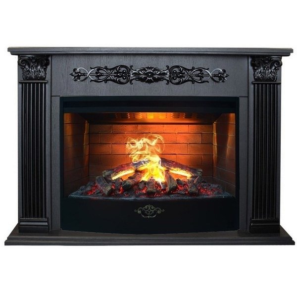 Real-Flame Milton 33 DN с очагом 3D Firestar 33 для гостиной прямоугольный электрический камин