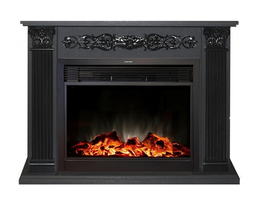 Real-Flame MoonBlaze S LUX Black со звуком очаг с плоским стеклом