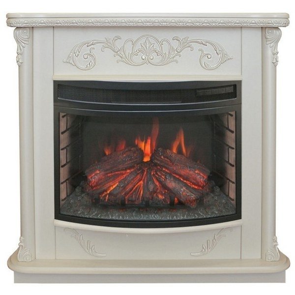 Real-Flame Morocco 25 WT с очагом Firefield 25 S IR со светодиодными лампами деревянный электрический камин