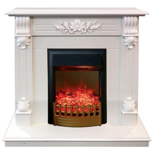 Real-Flame Ottawa STD/EUG WT с очагом Rimini от сети комплект электрического камина