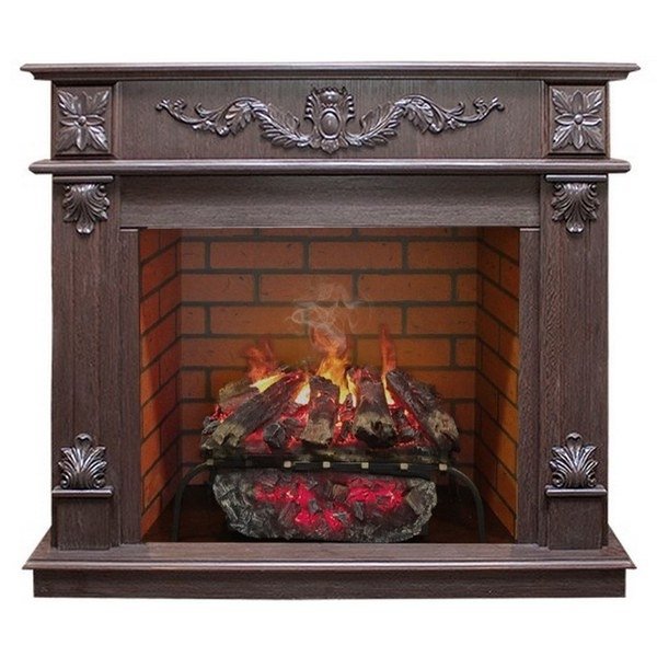 Real-Flame Philadelphia 26 DN с очагом 3D Silva log+Brick вставка 26 с пультом ДУ декоративный электрический камин