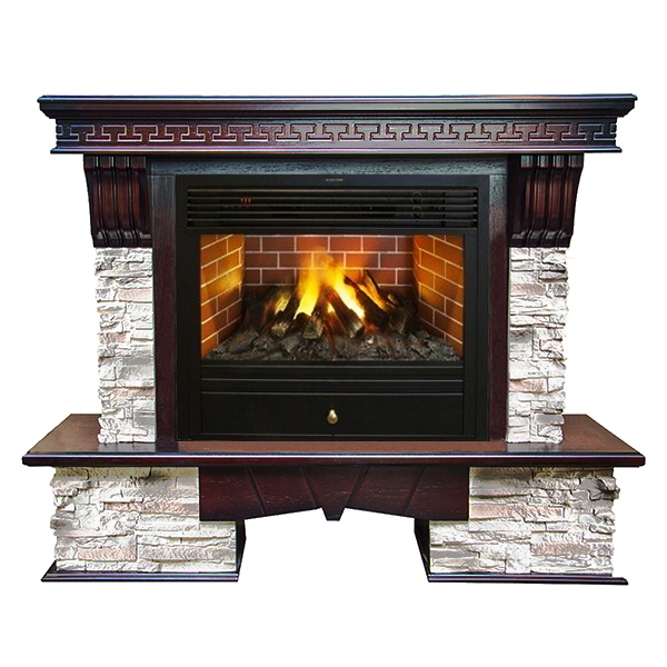 Real-Flame Rockland 26/HL AO с очагом 3D Novara со звуковым сопровождением качественный  каминокоплект