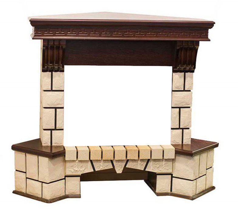 Real-Flame STONE CORNER new 23 угловой классический портал